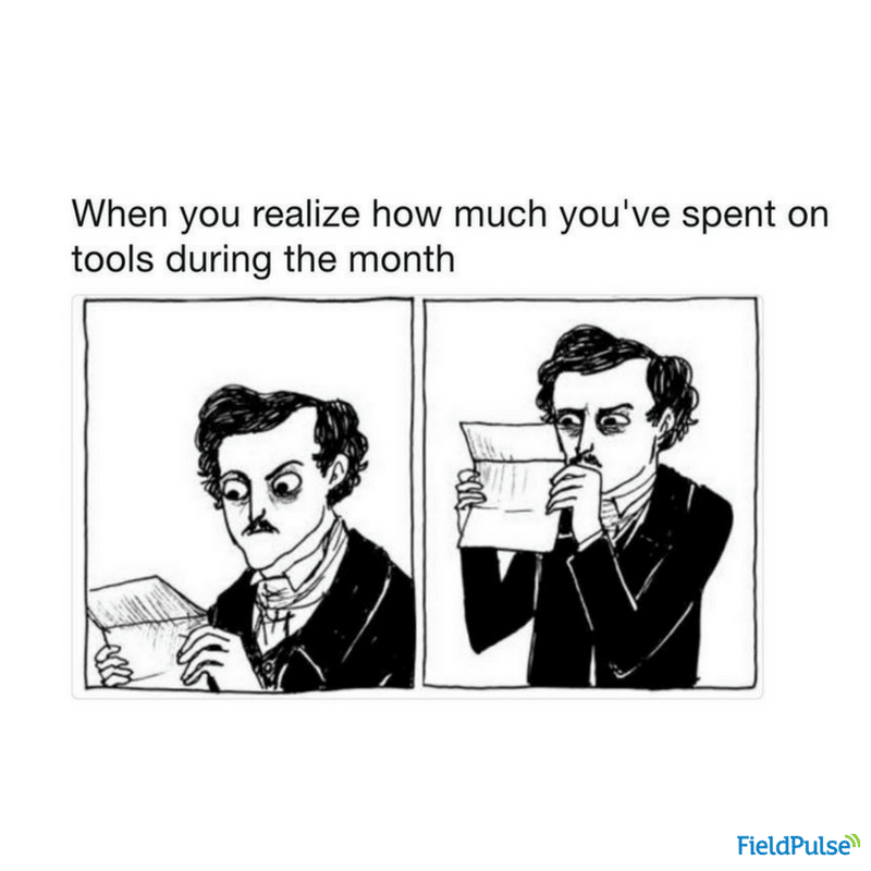 Electrician Meme: When you realize how much you spent on tools