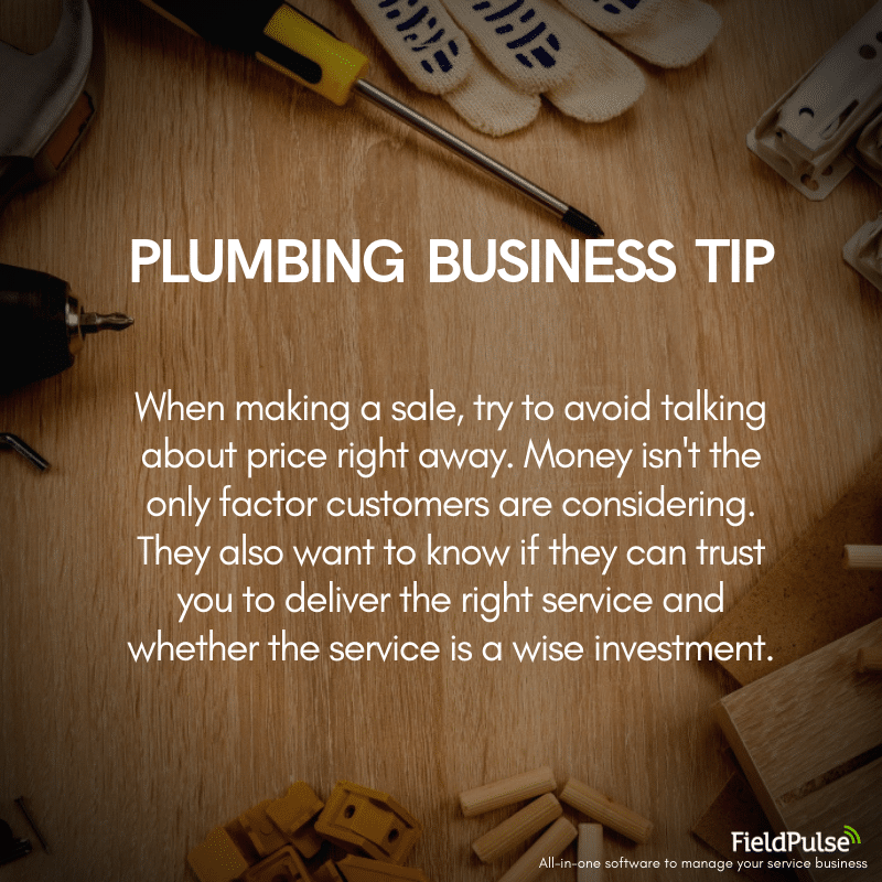 Plumbing Business Tip Sales