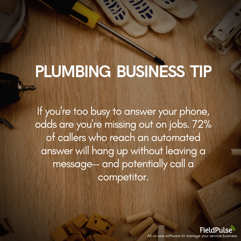 Plumbing Business Tip Receptionists